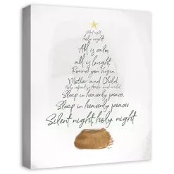 Sale Kirklands Home Silent Night Tree Canvas Art Print