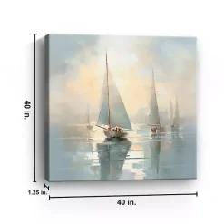 Hot Kirklands Home Silent Sailing Canvas Art Print Blue