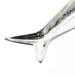 Clearance Kirklands Home Aluminum Metallic Fish Trays, Set of 2 Silver