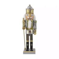 Online Kirklands Home Silver and Gold Sequin Soldier Nutcracker