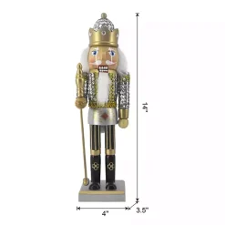 Online Kirklands Home Silver and Gold Sequin Soldier Nutcracker