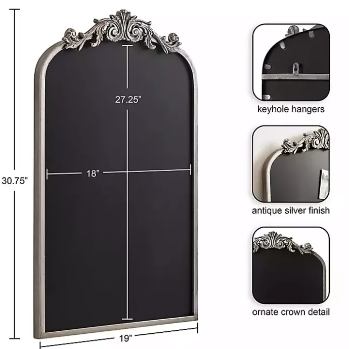 Hot Kirklands Home Arch Framed Arendall Chalkboard Silver