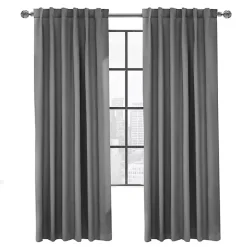 Outlet Kirklands Home Silver Baxter Blackout Curtain Panel, 84 in. Gray