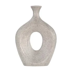 Discount Kirklands Home Beaded Cut Out Vase SIlver