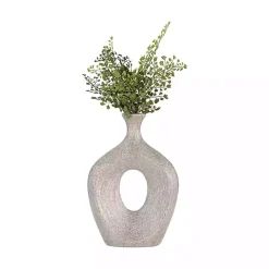 Discount Kirklands Home Beaded Cut Out Vase SIlver