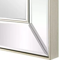 Kirklands Home Bevel Rectangle Wall Mirror Silver