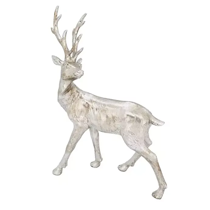 New Kirklands Home Blitzen Reindeer Figurine Silver