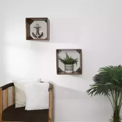 Hot Kirklands Home Ceramic Anchor Statue, 10 in. Silver