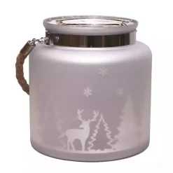 Best Kirklands Home Christmas Scene Lantern Silver