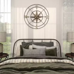 Outlet Kirklands Home Compass Rose Outdoor Plaque Silver