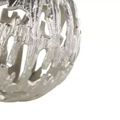 Discount Kirklands Home Cut-Out Metal Orbs, Set of 3 Silver