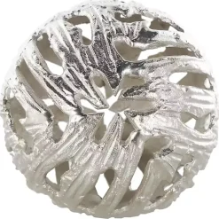 Discount Kirklands Home Cut-Out Metal Orbs, Set of 3 Silver