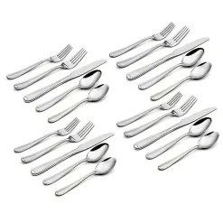 Kirklands Home Silver Dylan 20-pc. Everyday Flatware Set
