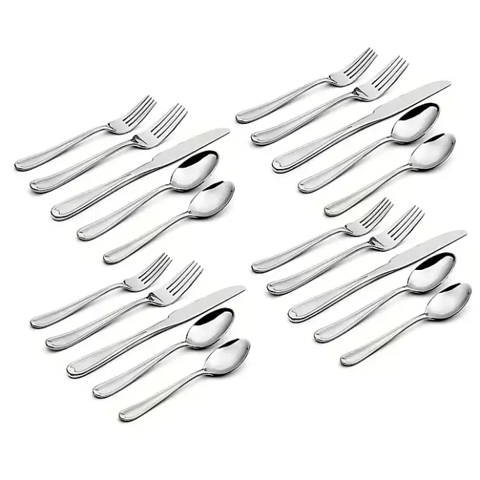 Kirklands Home Silver Dylan 20-pc. Everyday Flatware Set