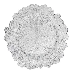 Kirklands Home Elegance Starburst Chargers, Set of 4 Silver