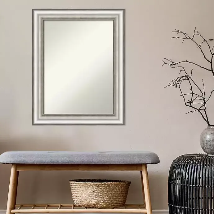 Sale Kirklands Home Silver Embossed Frame Wall Mirror