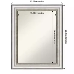 Sale Kirklands Home Silver Embossed Frame Wall Mirror