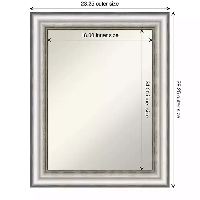 Sale Kirklands Home Silver Embossed Frame Wall Mirror
