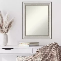 Sale Kirklands Home Silver Embossed Frame Wall Mirror
