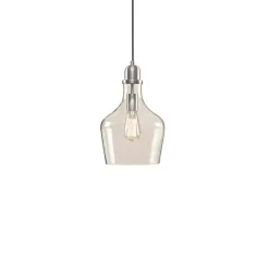 New Kirklands Home Glass Avalon Pendant Light Silver