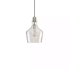 New Kirklands Home Glass Avalon Pendant Light Silver