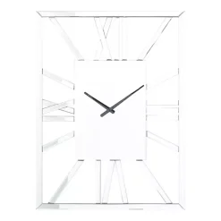 Clearance Kirklands Home Silver Glass Frame Wall Clock