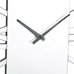 Clearance Kirklands Home Silver Glass Frame Wall Clock