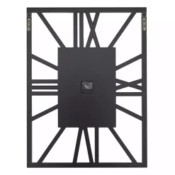 Clearance Kirklands Home Silver Glass Frame Wall Clock