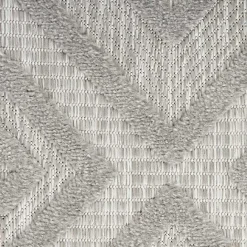 Sale Kirklands Home Gray Diamond Indoor/Outdoor Area Rug, 4x6 Silver