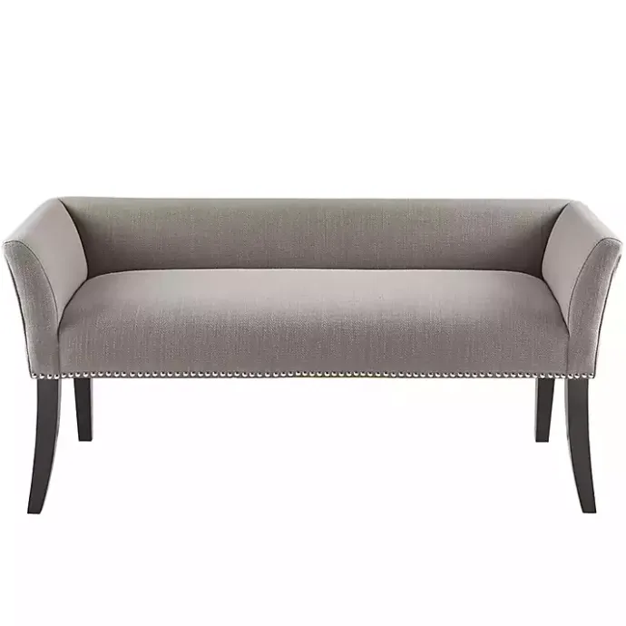 Online Kirklands Home Silver Melinda Accent Bench Gray