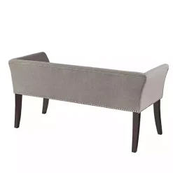 Online Kirklands Home Silver Melinda Accent Bench Gray