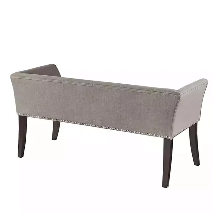 Online Kirklands Home Silver Melinda Accent Bench Gray