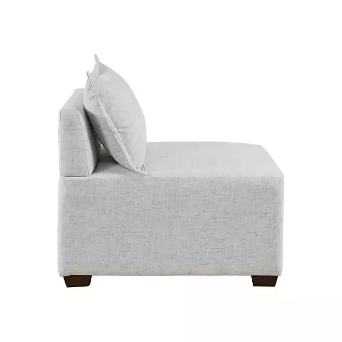 Hot Kirklands Home Silver Modular Armless Accent Chair Gray