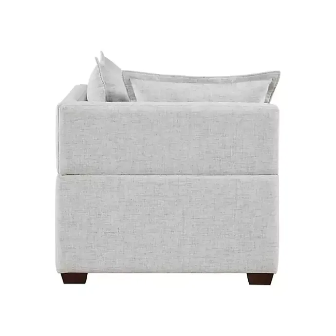 Outlet Kirklands Home Silver Modular Corner Accent Chair Gray