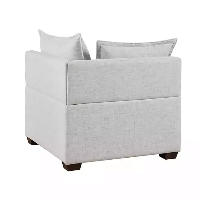 Outlet Kirklands Home Silver Modular Corner Accent Chair Gray