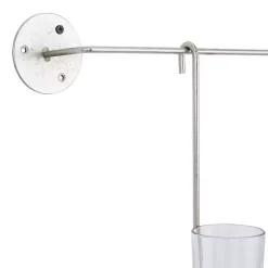 Best Kirklands Home Hanging Glass Votive Wall Plaque Silver