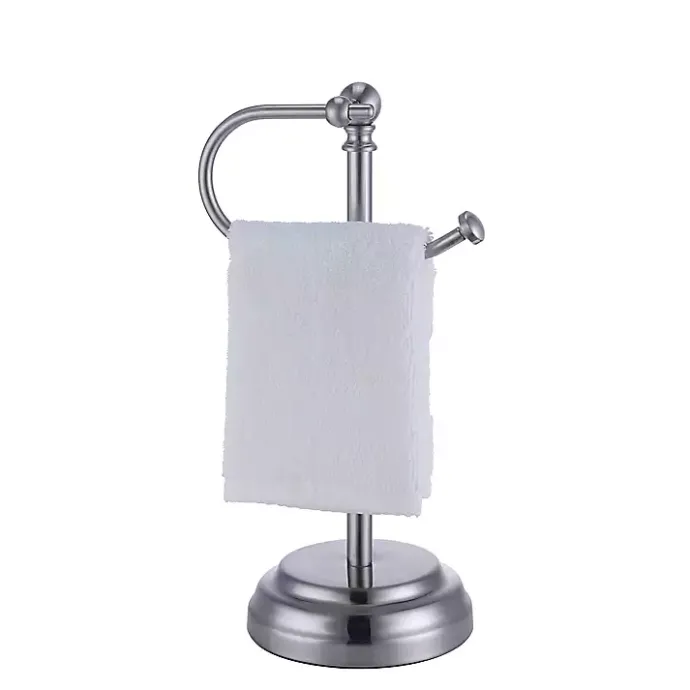 Online Kirklands Home Hook Countertop Towel Holder Silver