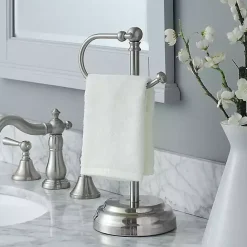 Online Kirklands Home Hook Countertop Towel Holder Silver