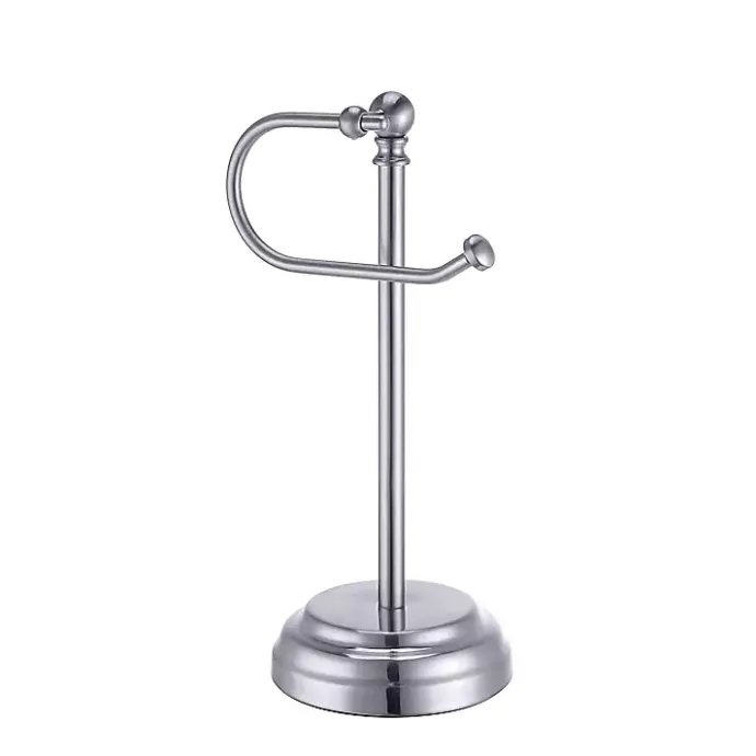 Online Kirklands Home Hook Countertop Towel Holder Silver