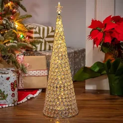 Hot Kirklands Home Silver Jeweled Pre-Lit Christmas Tree