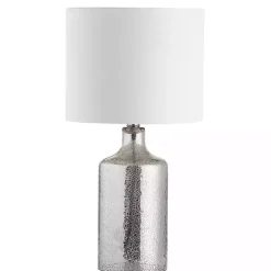 Best Kirklands Home Silver Mercury Glass Cylinder Table Lamp White