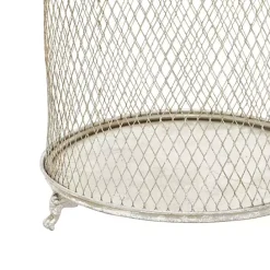 Outlet Kirklands Home Metal Bird Cage Cloche Lanterns, Set of 2 Silver