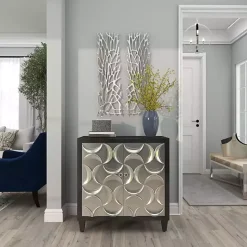 Sale Kirklands Home Metal Coral Panel Wall Plaques, Set of 2 Silver