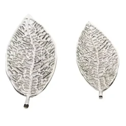 Clearance Kirklands Home Metal Leaf Trays, Set of 2 Silver
