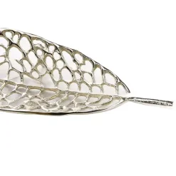 Clearance Kirklands Home Metal Leaf Trays, Set of 2 Silver