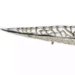 Clearance Kirklands Home Metal Leaf Trays, Set of 2 Silver