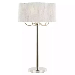 New Kirklands Home Silver Metal Lila Table Lamp