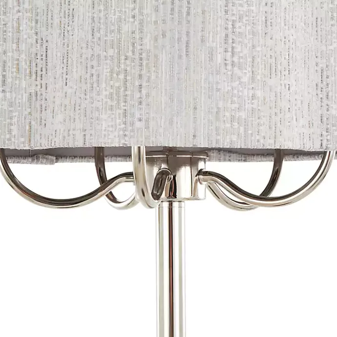 New Kirklands Home Silver Metal Lila Table Lamp