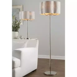 New Kirklands Home Silver Metal Lila Table Lamp