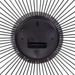 Hot Kirklands Home Silver Metal Sunburst Droplet Frame Clock